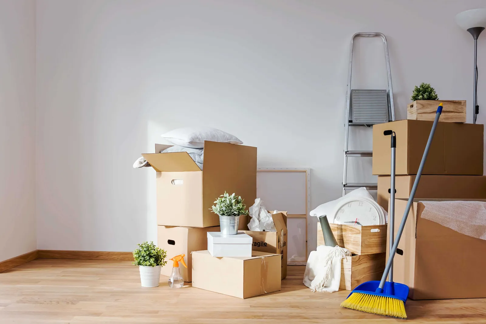 End of tenancy packing boxes